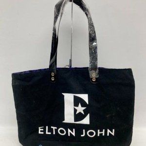 Elton John Black Farewell Yellow Brick Road Tour Vip Double Handle Tote Bag